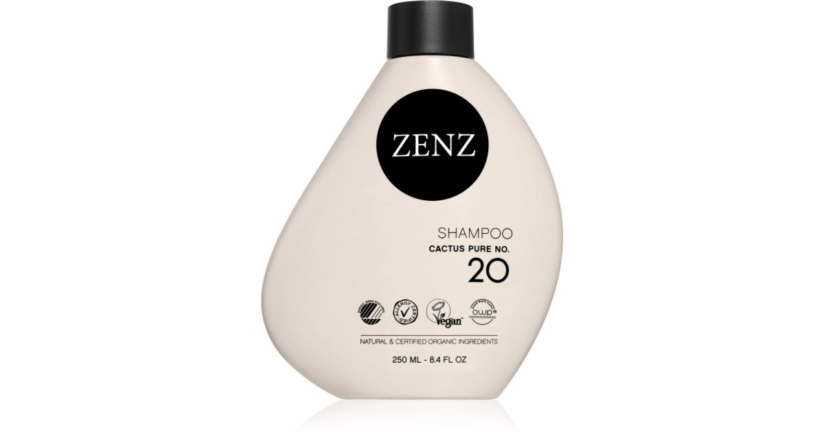 ZENZ Organic Cactus Pure No. 20 Moisturizing Shampoo Suitable for Allergy Sufferer