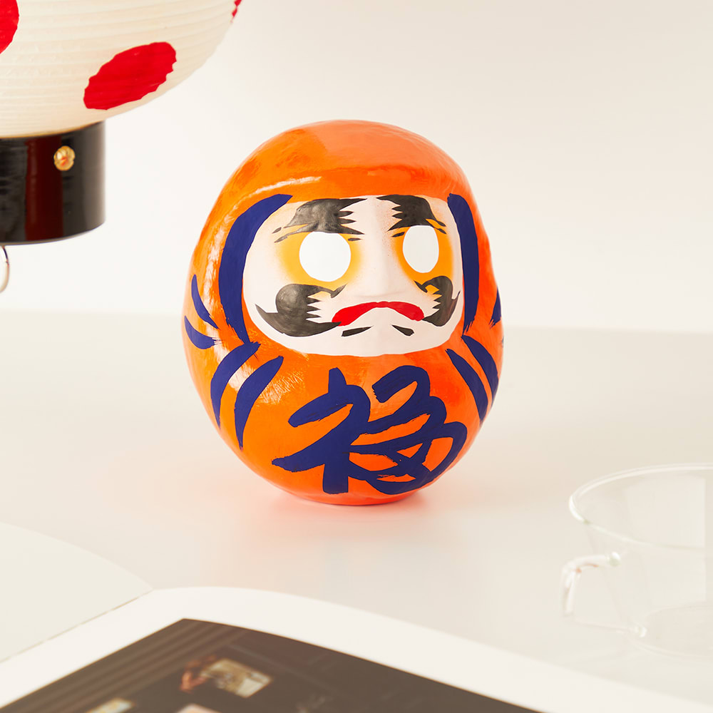 Lucky Charm Doll Dharma in Orange
