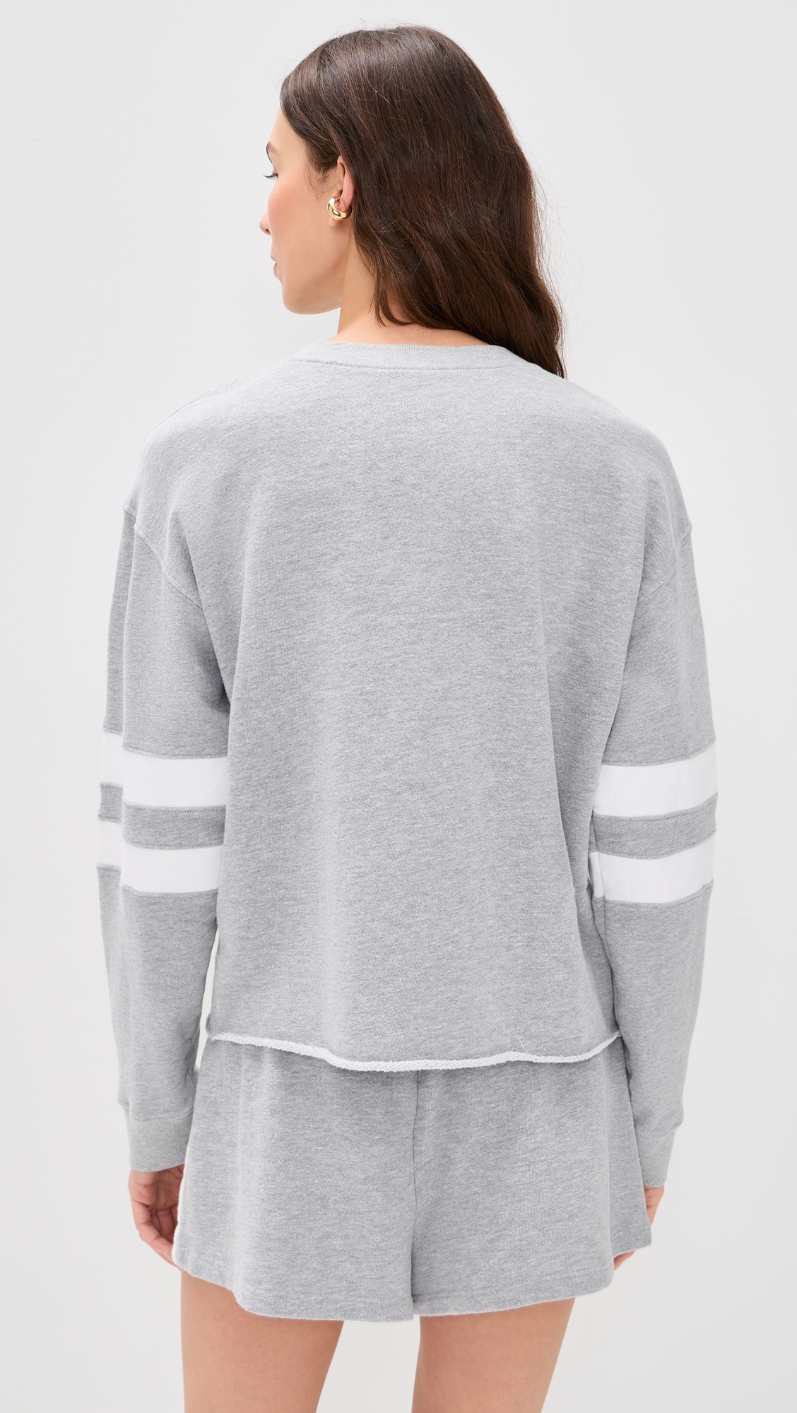 Varisty Sweatshirt Heather Grey Wh