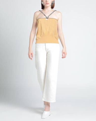Woman Top Apricot Size L Viscose, Polyamide