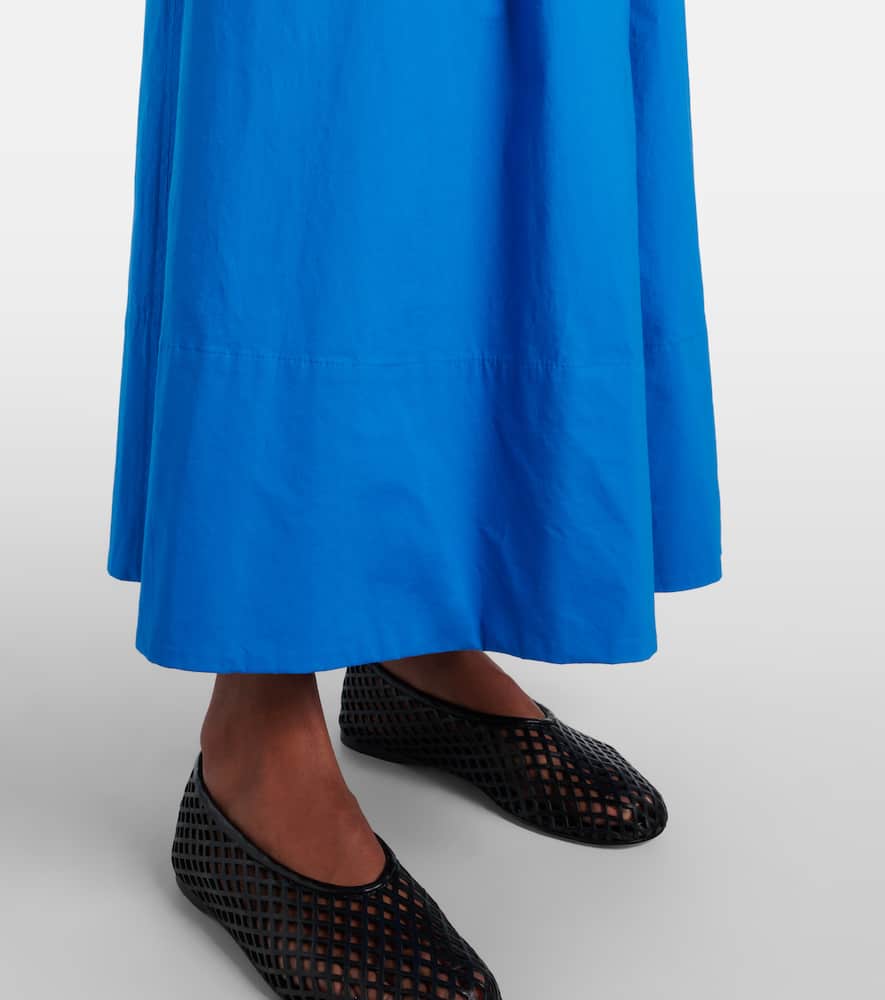 White Label Barker cotton poplin maxi dress