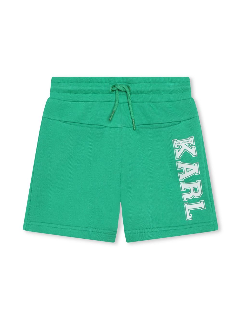 Logo-print track shorts - Green