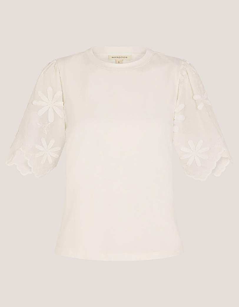 Monsoon Mel Sleeve Jersey T-Shirt