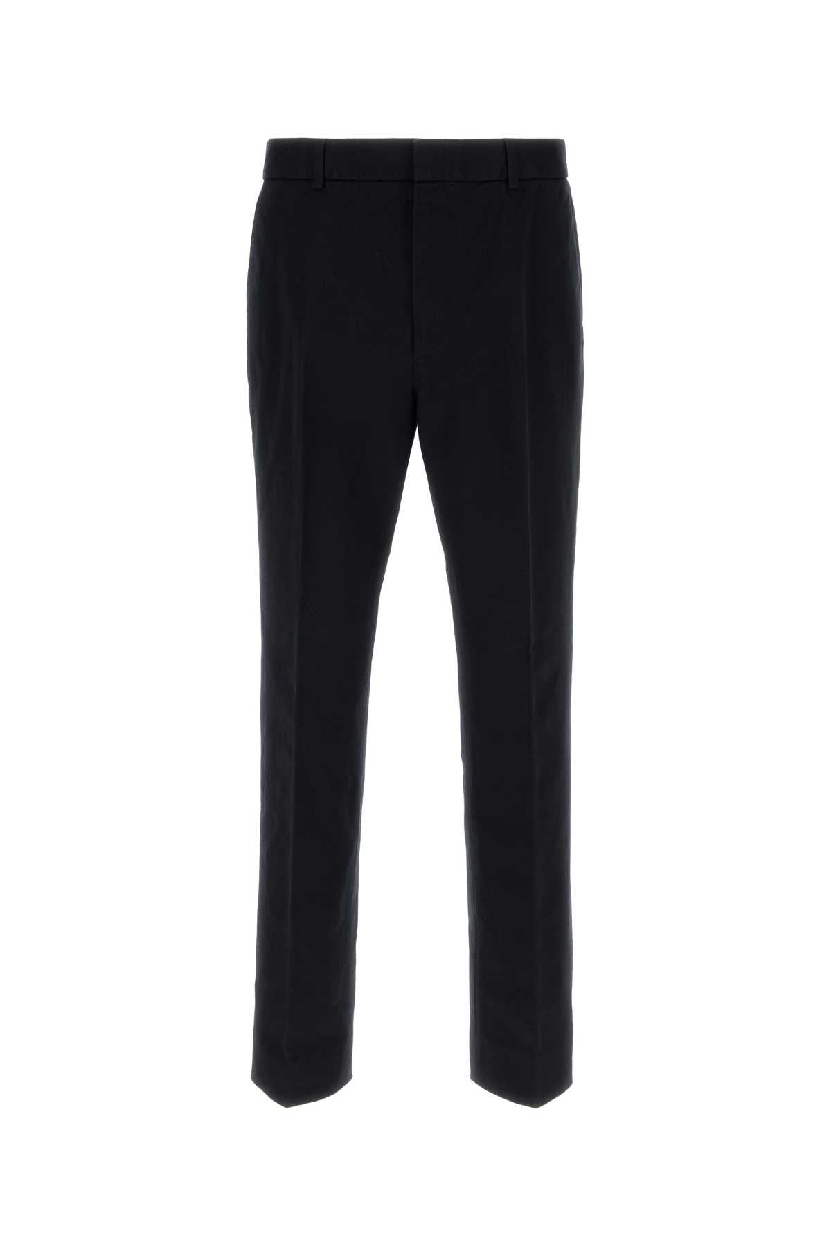 Cotton Drill Chino Pant — Black