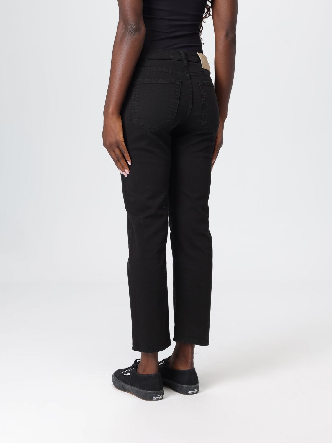 Jeans Woman color Black