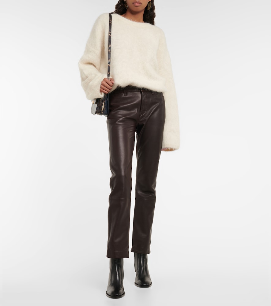 Petar Petrov Gonda low-rise leather pants