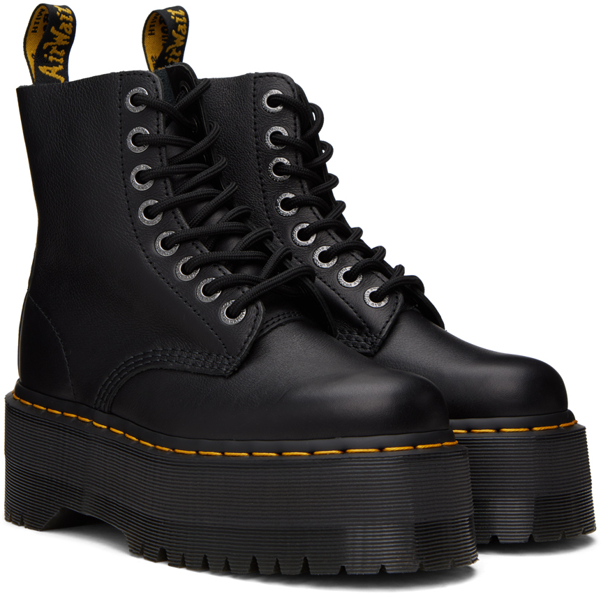 Black 1460 Pascal Max Platform Boots