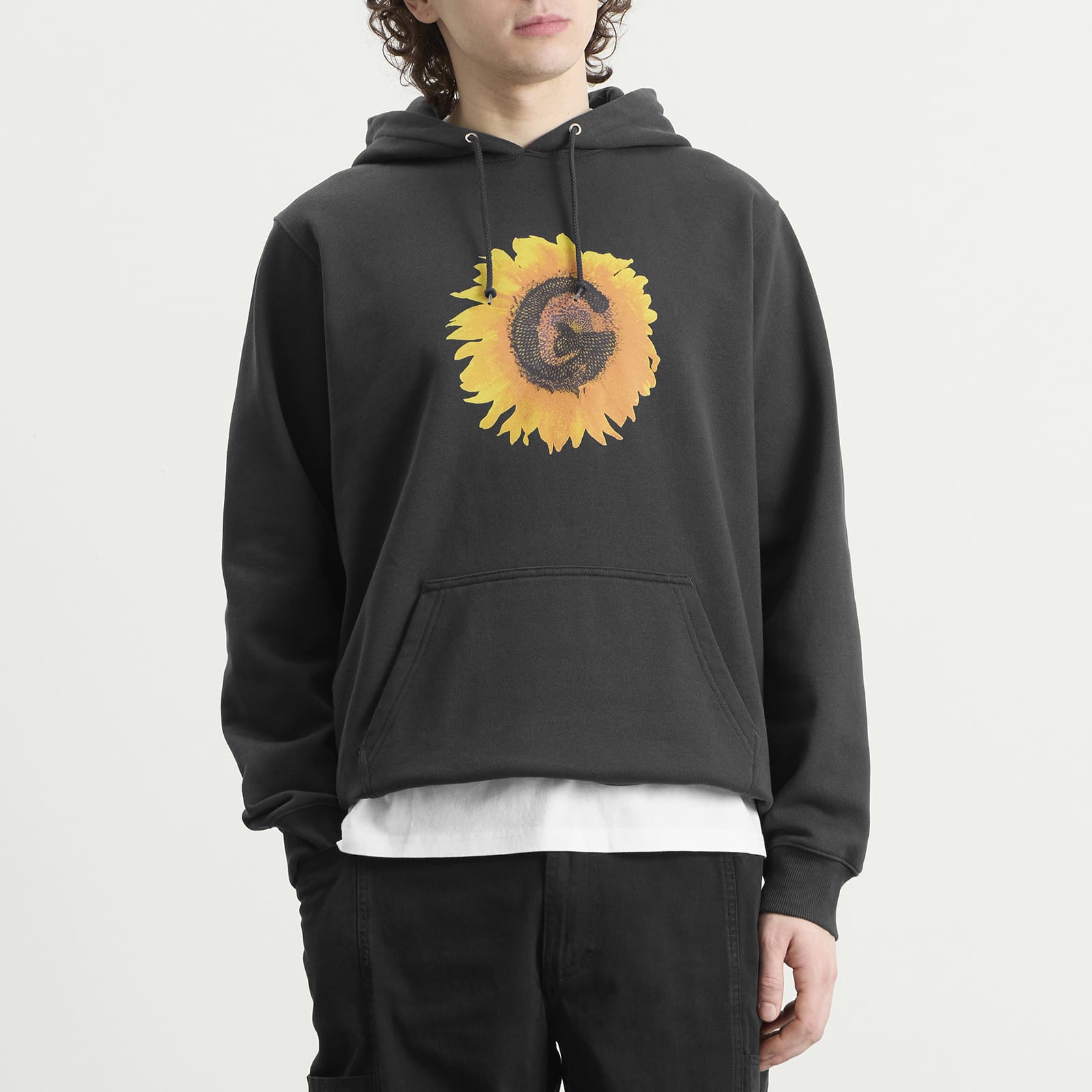 Men's G-Flower Hoodie in Vintage Black