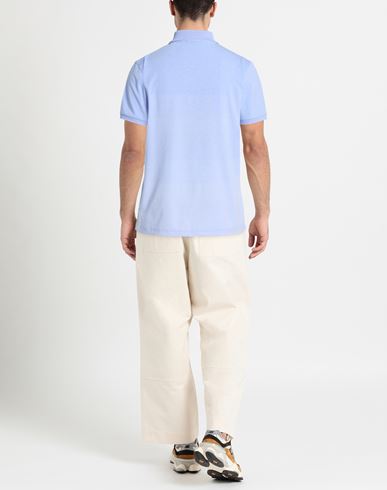 Man Polo shirt Light blue Size 42 Pima Cotton