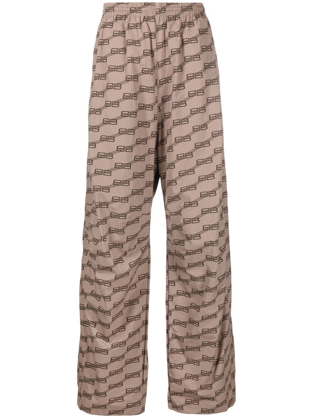 Logo-print track pants - Neutrals
