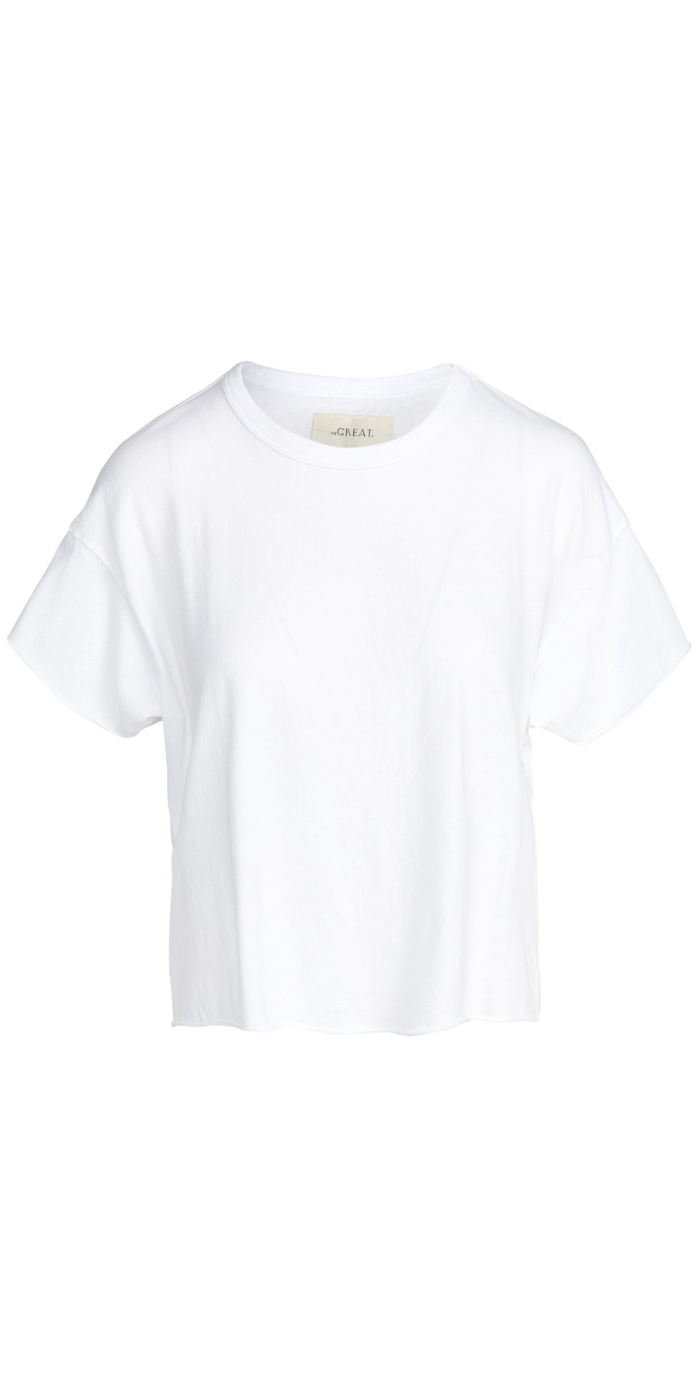 The Crop Tee True White