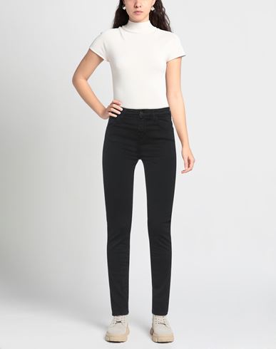 Woman Pants Black Size 6 Cotton, Elastane
