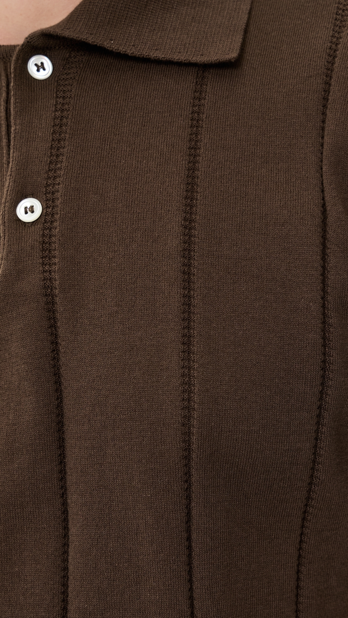 Jacobs Knitted Polo Brown