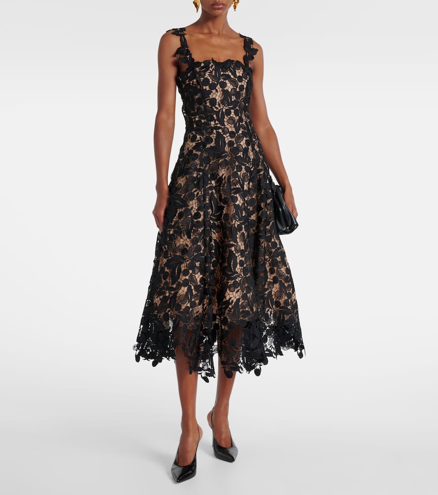Lace guipure cocktail dress