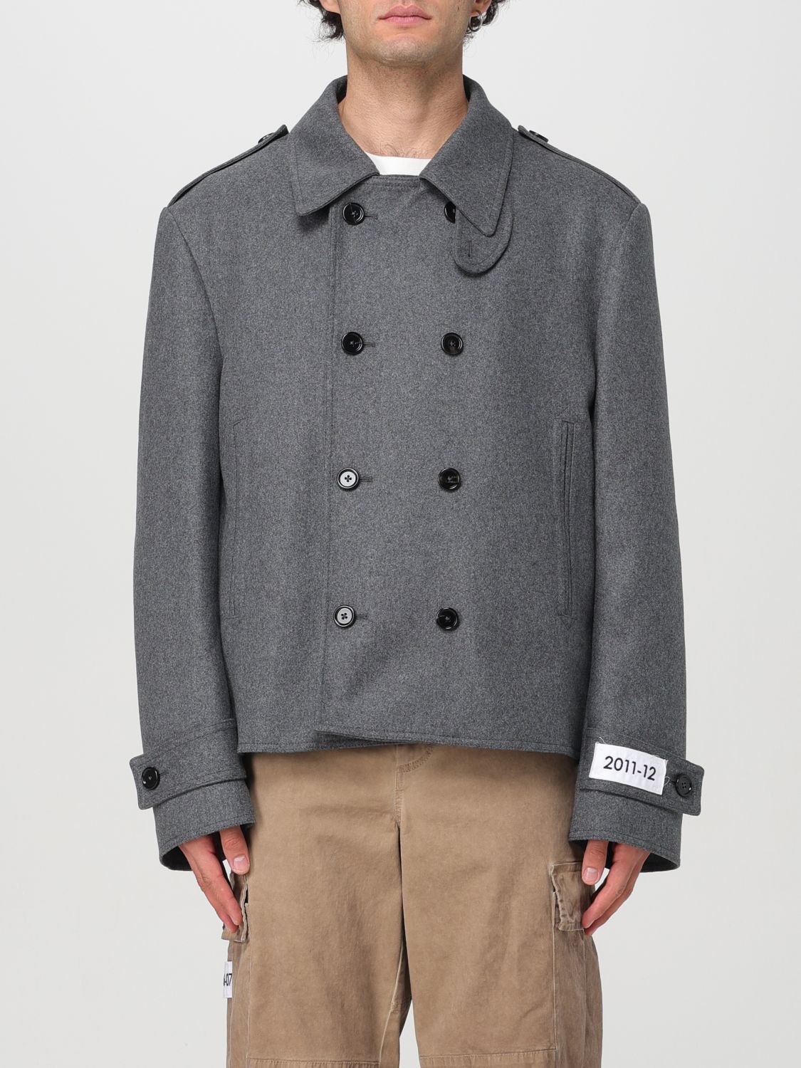 Double-breasted peacoat - Grey