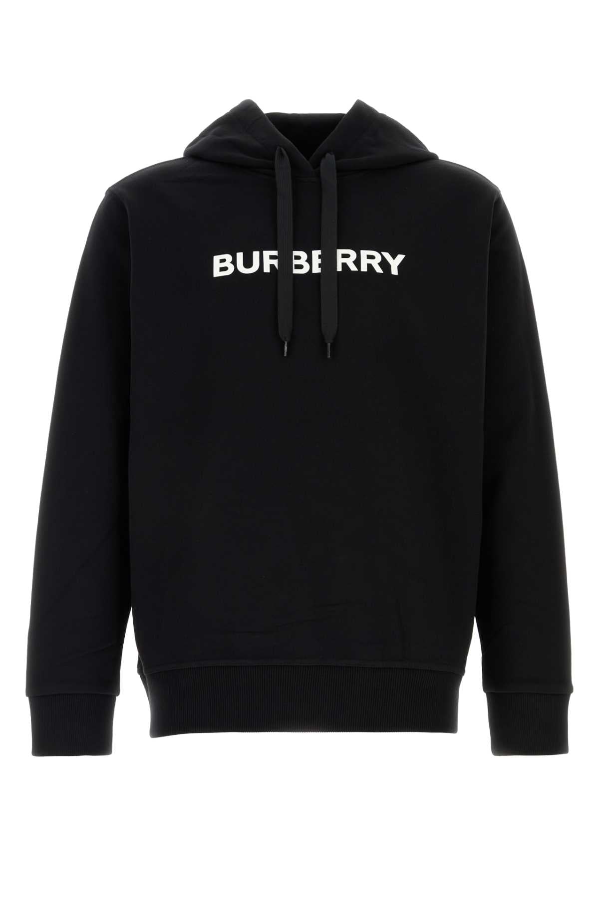 Logo-Embroidered Cotton Sweatshirt — Black