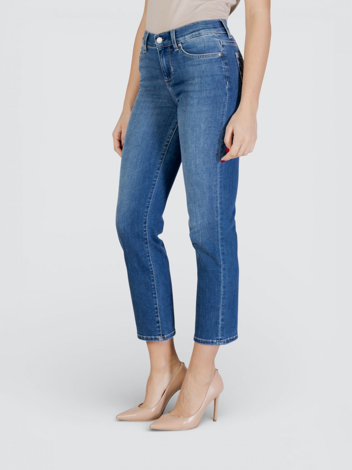Jeans Woman color Denim