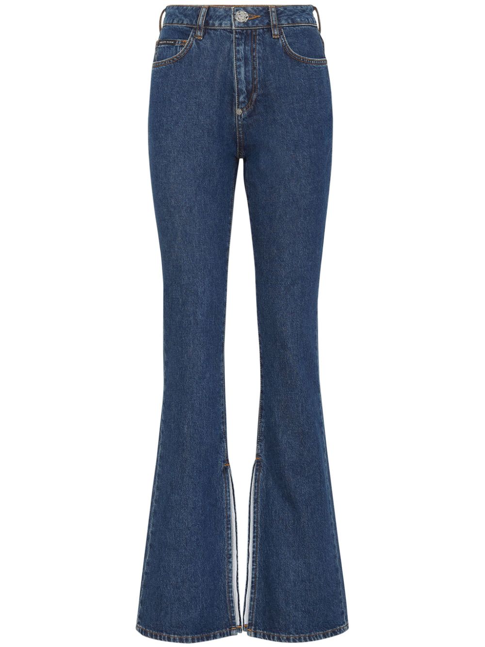 High-waisted flared jeans - Blue