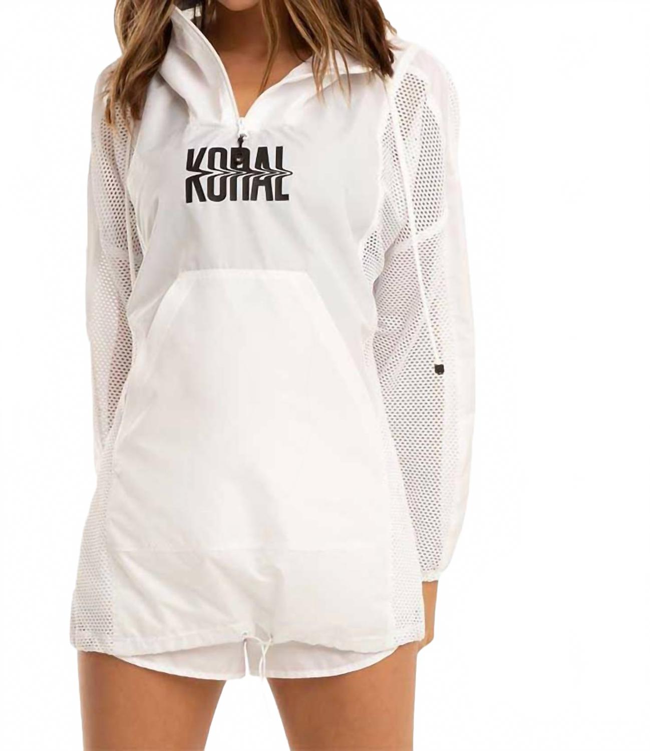 Costal Tara Logo Jacket In White