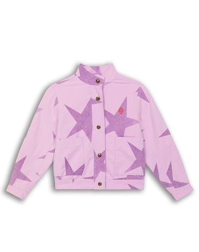 Kid Girl Jacket Lilac Size 10 Cotton, Linen