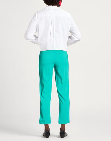 Woman Pants Emerald green Size 2 Polyester, Elastane