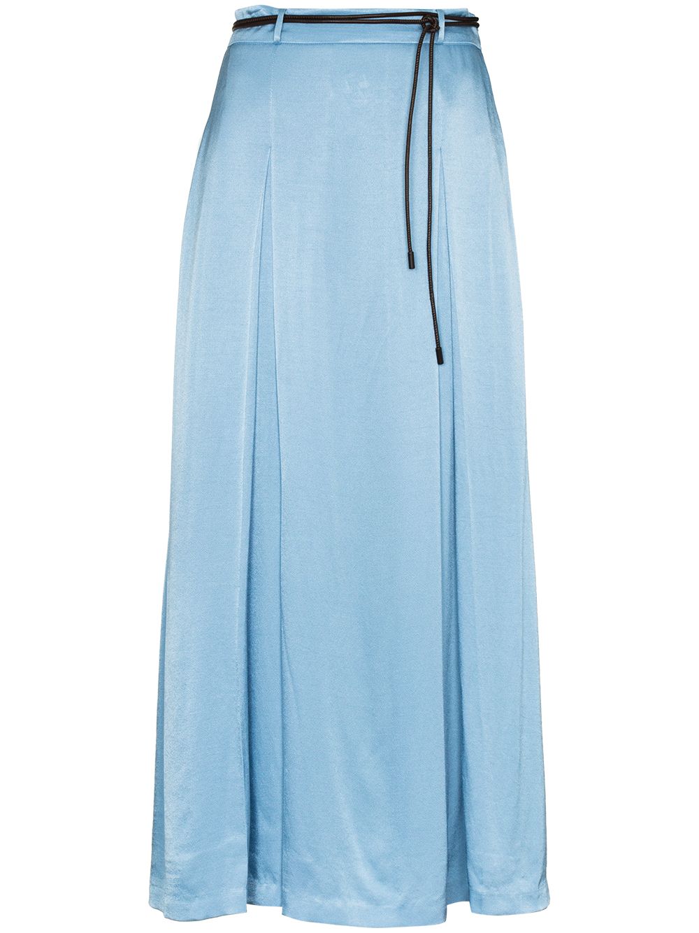 Malia pleated midi skirt - Blue