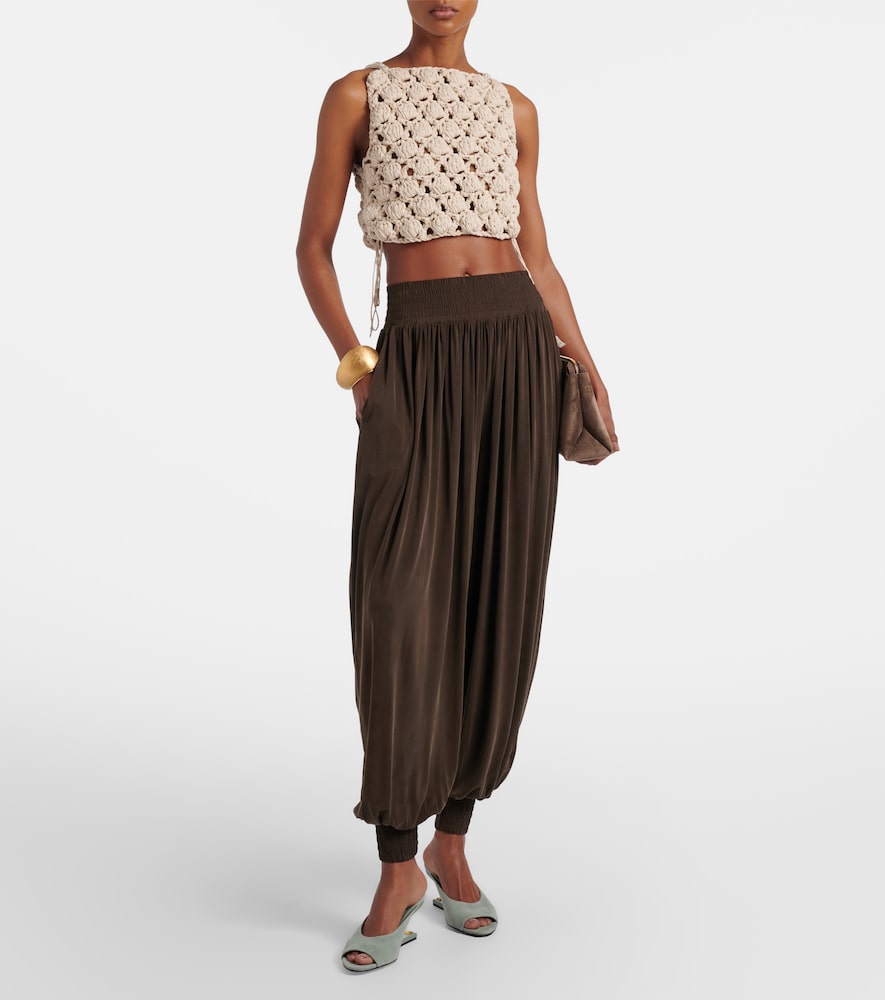 Crochet cotton crop top
