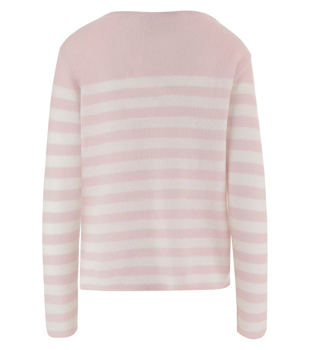 Cashmere Sweater With Striped Pattern