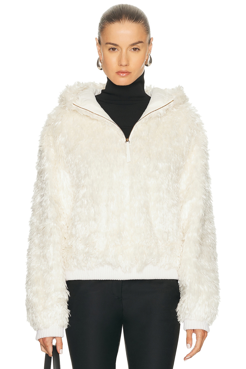 Gabriela Hearst Orlando Hoodie in Ivory - Ivory. 38 also in