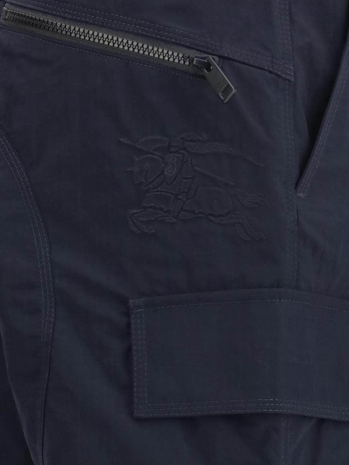 EKD Embossed Nylon Cargo Trousers with Drawstring Waist