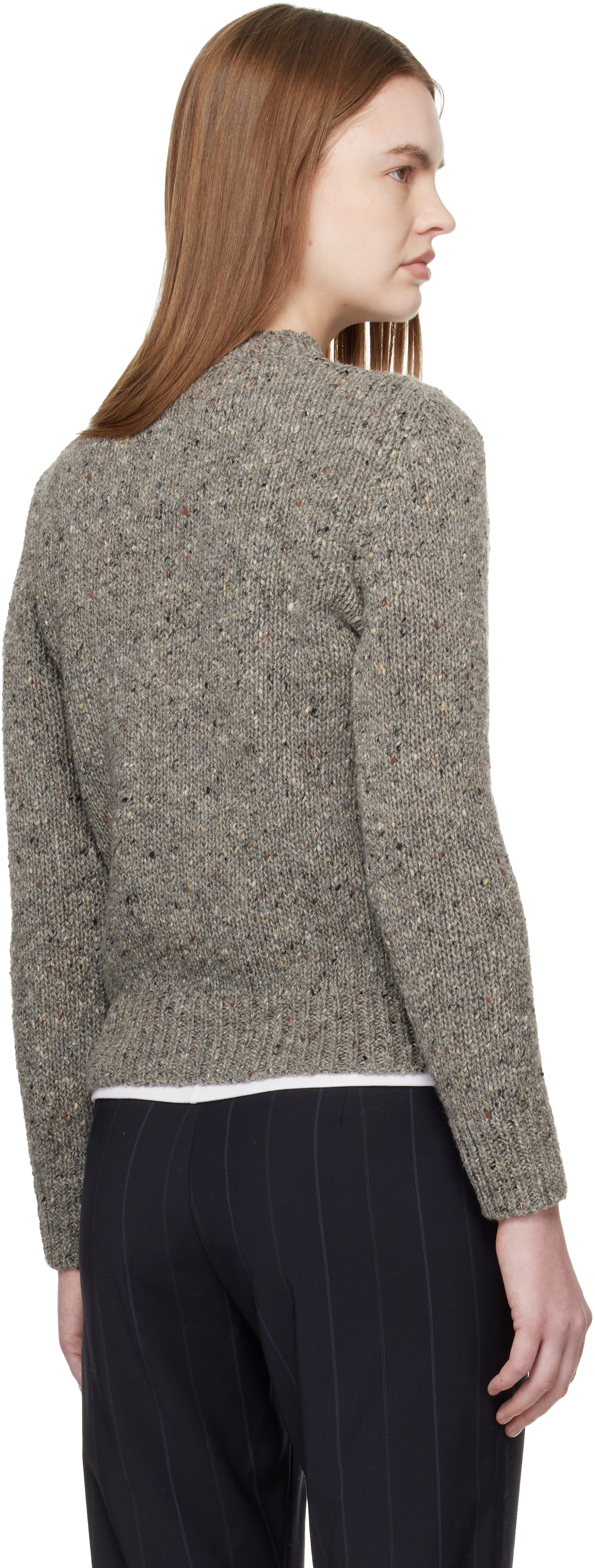Gray Arden Donegal Sweater