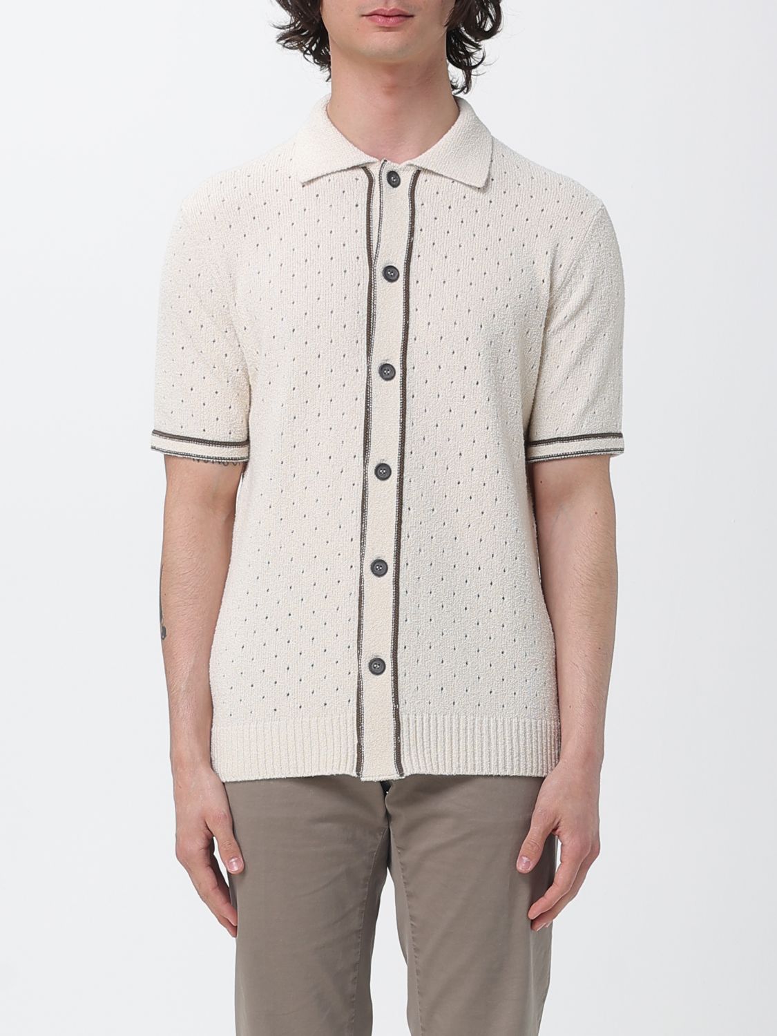 Polo Shirt Men color Butter