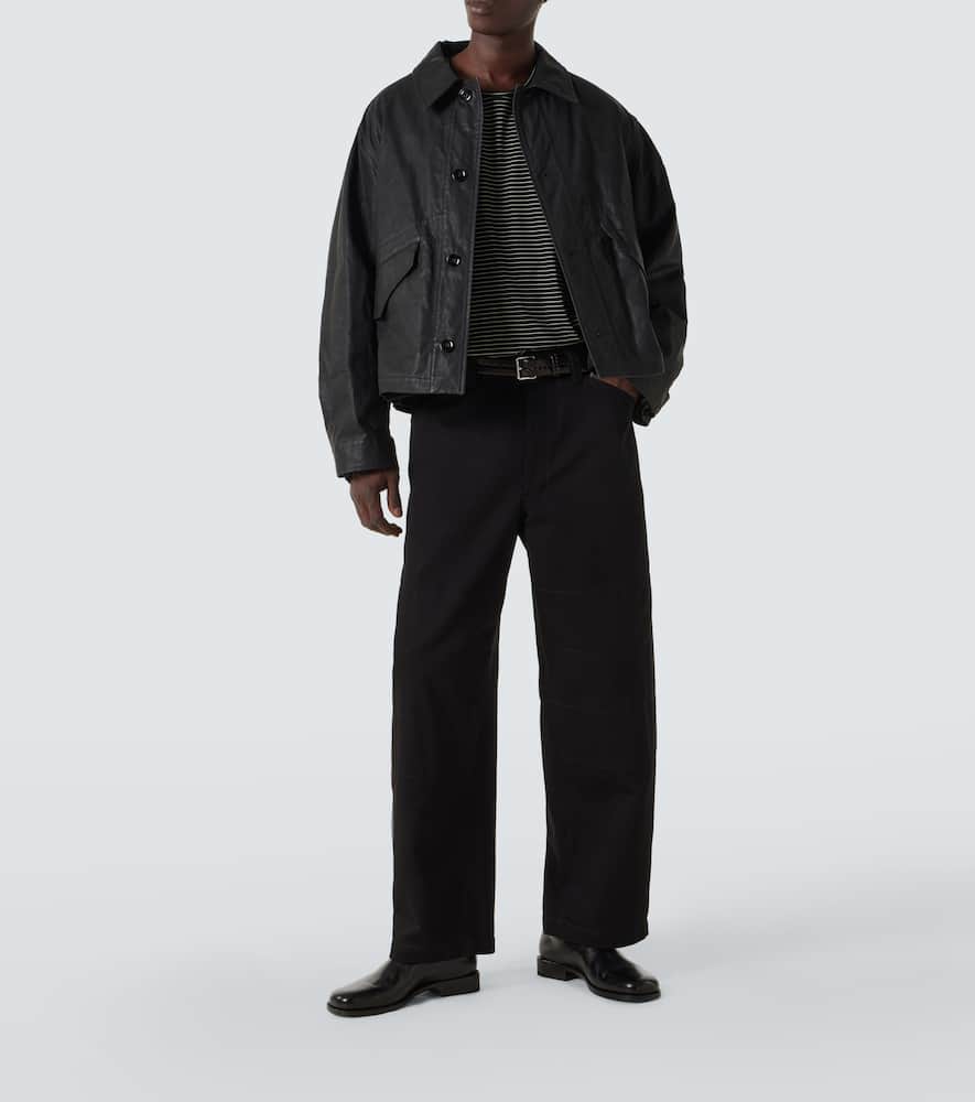 Lemaire Anatomic leather slip-on loafers
