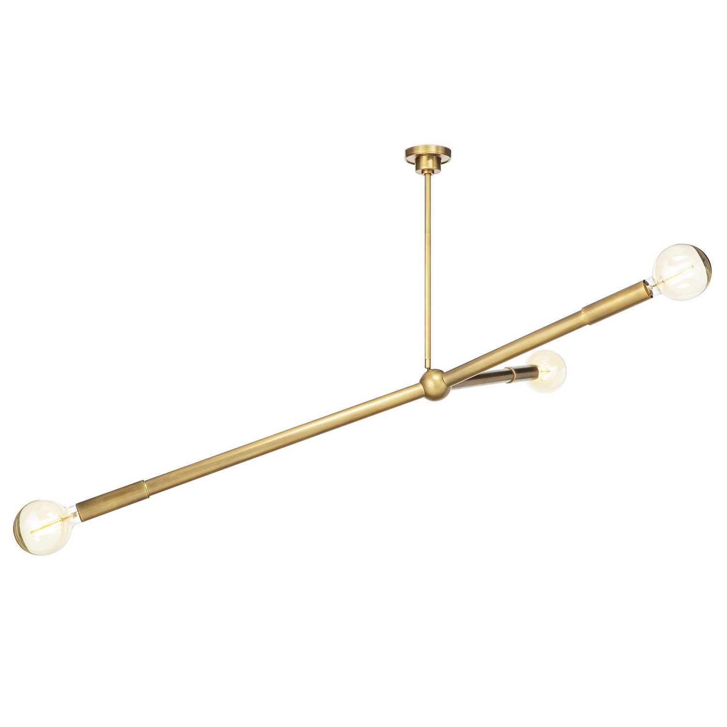 Natural Brass Chandelier from the Talon Collection