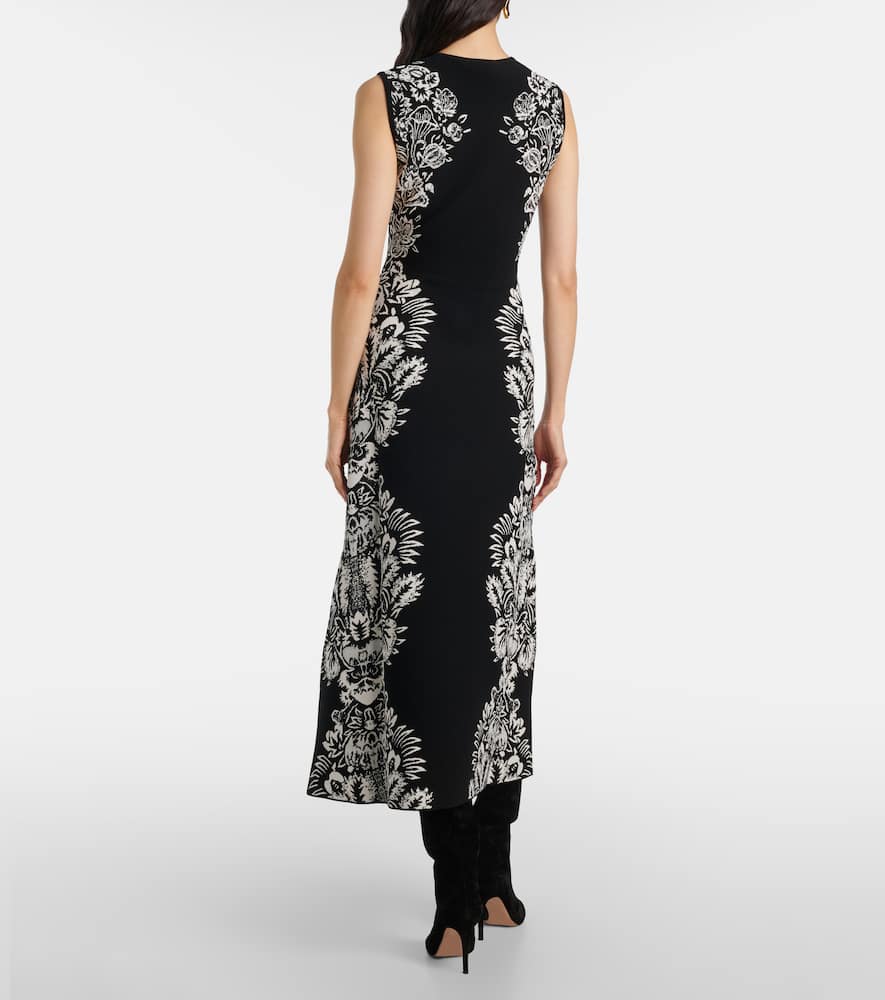 Liana jacquard midi dress