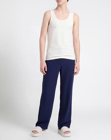 Woman Tank top Ivory Size M Modal, Elastane