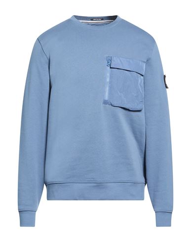 Man Sweatshirt Slate blue Size M Cotton