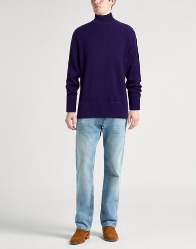 Man Sweater Purple Size XL Wool, Acrylic