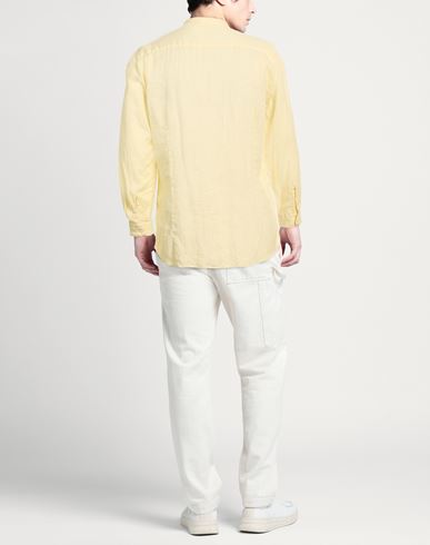 Man Shirt Pastel yellow Size 15 ½ Linen