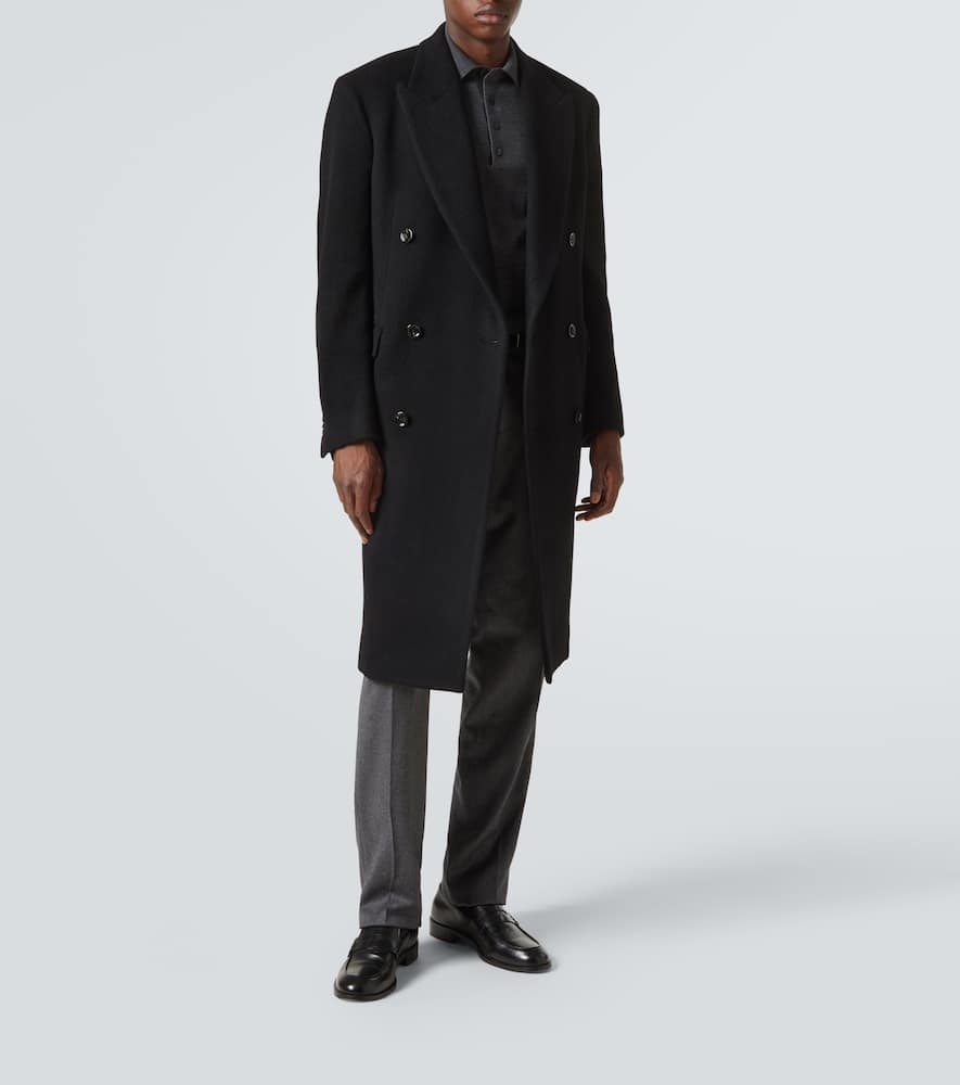 Wool and cashmere suit pants