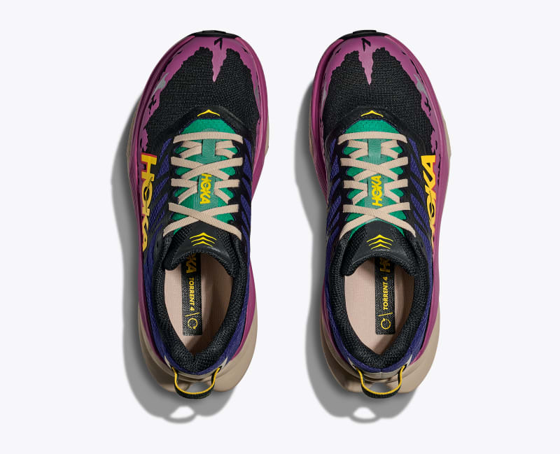 HOKA Women's Torrent 4 Shoes in Mountain Iris/Oatmeal