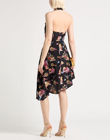 Woman Midi dress Black Size 10 Polyester