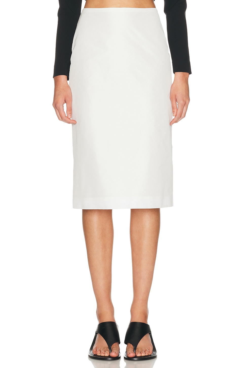 Jil Sander Midi Pencil Skirt in Optic White - White. 44 also