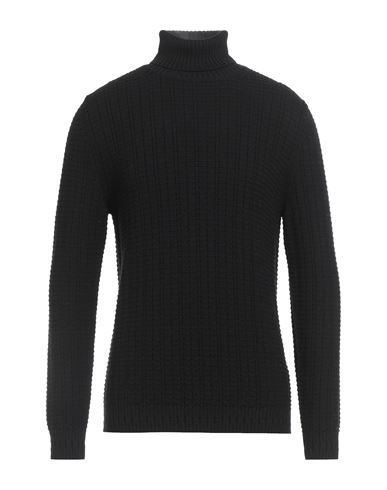 Man Turtleneck Black Size 38 Wool