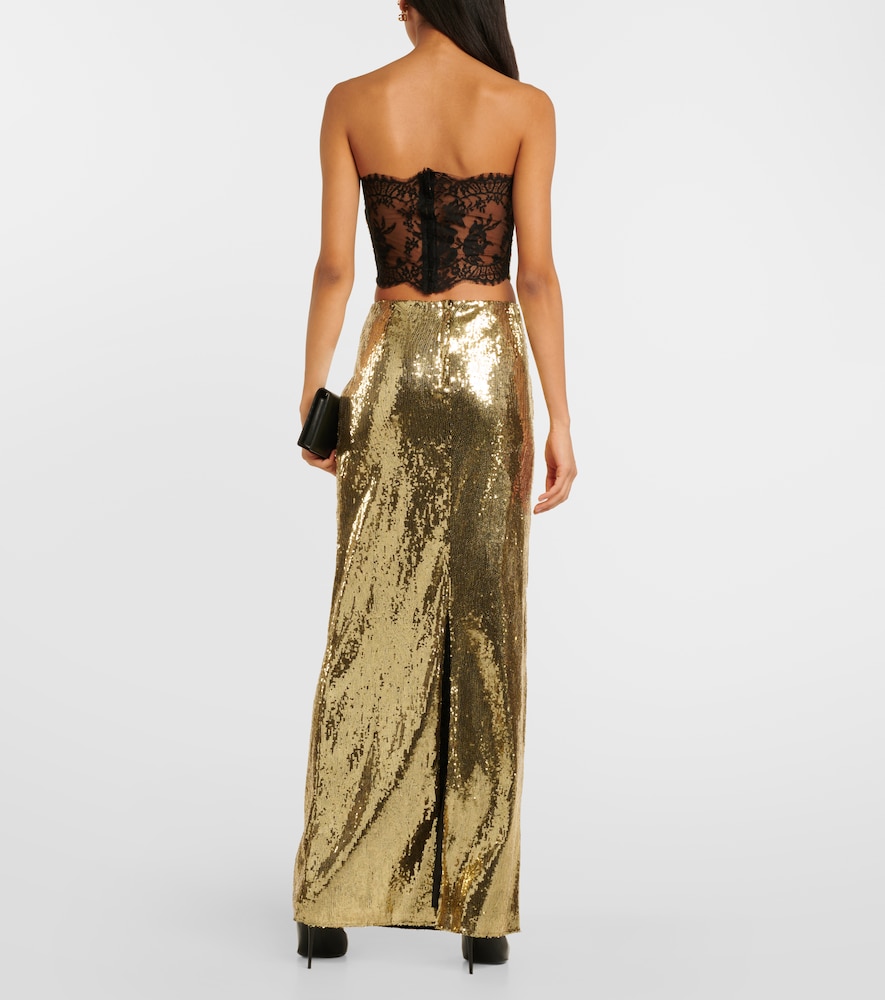 Sequined maxi skirt