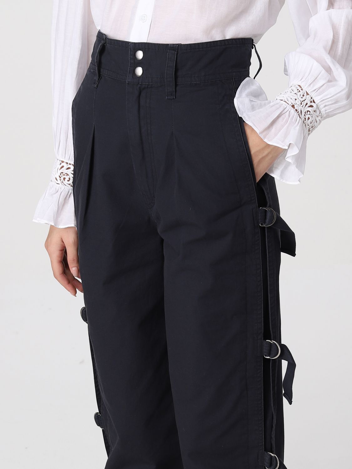 Pants Woman color Blue