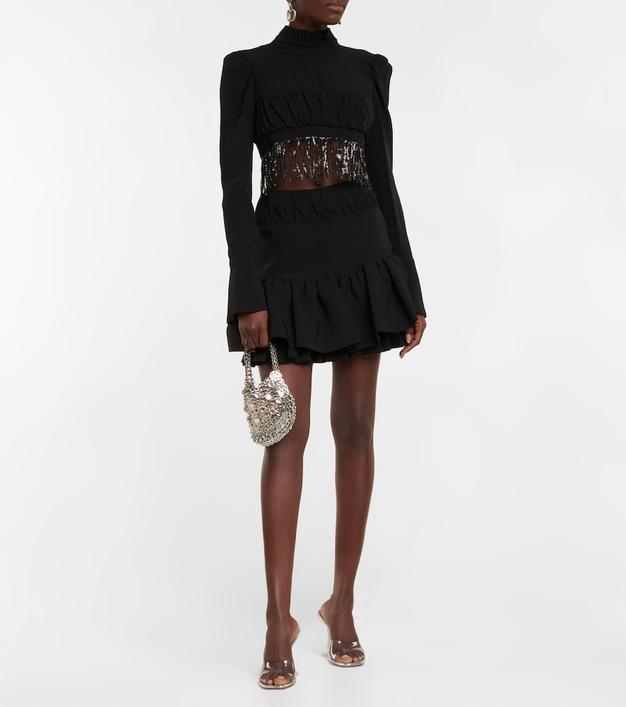 Rabanne Embellished crop top