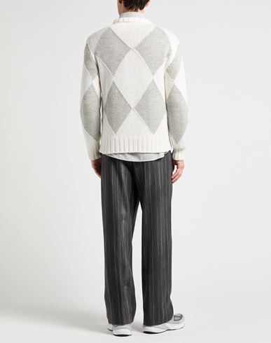 Lardini Man Sweater Ivory Size S Wool