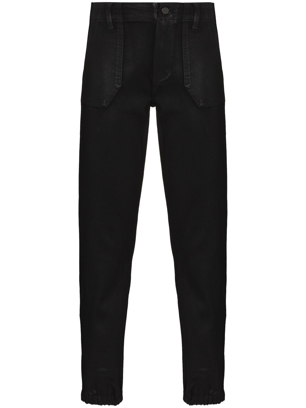 Mayslie Cropped Coated Jogger Pants