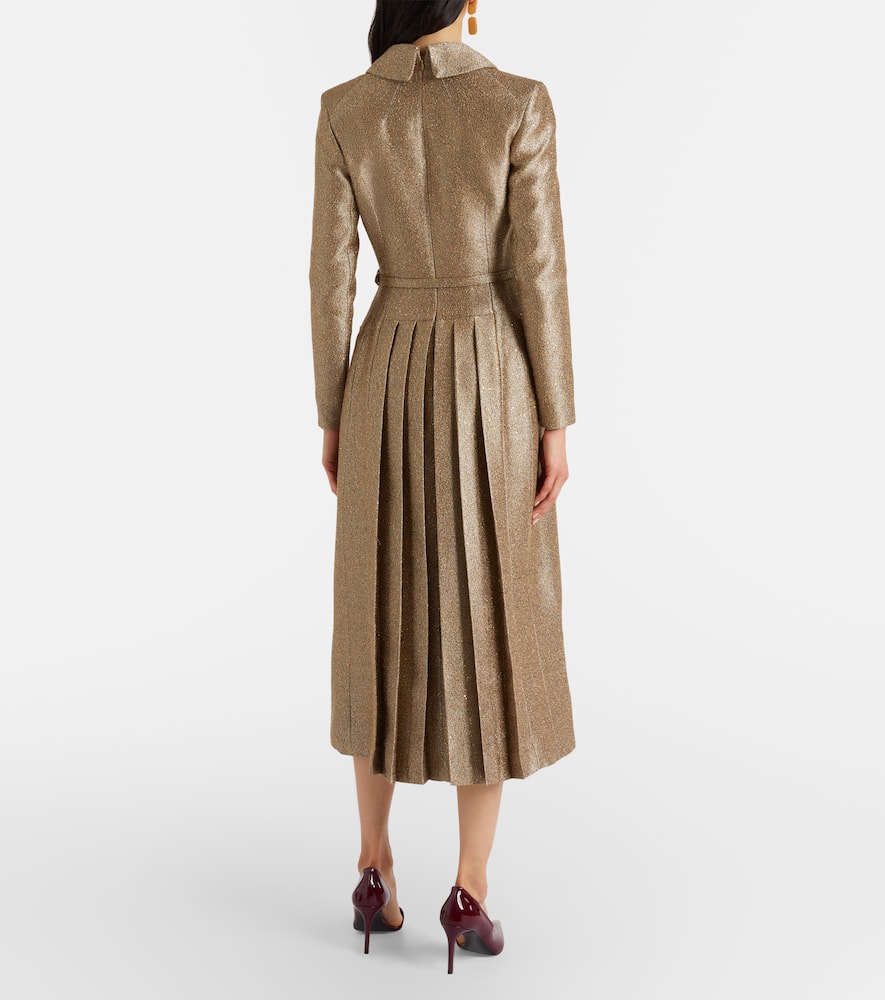 Kalonice belted sequined tweed midi dress